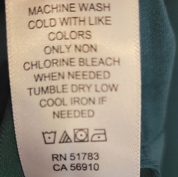 Women'a Maurices Dark Teal Blouse - Picture 6 of 6